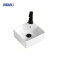 MWD Nordic White Ceramic Vessel Sink - Above Counter Bathroom Basin for Modern Vanity | Easy-Clean Surface