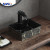 MWD 400x300x130mm Artistic Ceramic Basin - Feather/Floral Pattern Vessel Sink for Industrial Modern Bathrooms