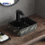 MWD 400x300x130mm Artistic Ceramic Basin - Feather/Floral Pattern Vessel Sink for Industrial Modern Bathrooms
