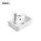 Compact White Ceramic Wall-Hung Basin | 370x245x140mm | Space-Saving Bathroom Sink by MWD