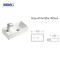 MWD Modern Wall-Mounted Ceramic Basin – 410×225mm Minimalist Bathroom Sink with Left-Side Faucet Hole | Space-Saving Design