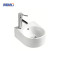 MWD Modern Wall-Mounted Ceramic Basin – Compact 340mm Bathroom Sink for Small Spaces