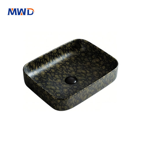 MWD Luxury Above Counter Bathroom Sink - Modern Minimalist Vessel Basin for Spa-Like Bathrooms