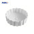 MWD Artistic White Ceramic Bathroom Sink with Handcrafted Wave Edge - Modern & Luxury Vanity Basin