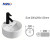 MWD White Ceramic Vessel Sink with Vertical Stripes - Modern Round Above Counter Basin for Bathroom Vanity