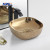 MWD Artistic Ceramic Vessel Sink Pair: Vintage Gold Pattern & Modern Wood Texture
