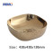 MWD Artistic Ceramic Vessel Sink Pair: Vintage Gold Pattern & Modern Wood Texture