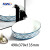 MWD Modern Blue Glossy Vessel Sink - Diamond/Grid Texture Artisan Ceramic Basin for Contemporary Bathroom
