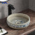 MWD Starry Galaxy & Blue-White Floral Ceramic Vessel Sinks Set - 16x16x5" Art Basin Pair for Modern Bathroom Vanity