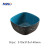 MWD Square Vessel Sinks - Hand-Painted Botanical & Geometric Bathroom Basins with Textured Glaze | Waterproof Wood Base Set