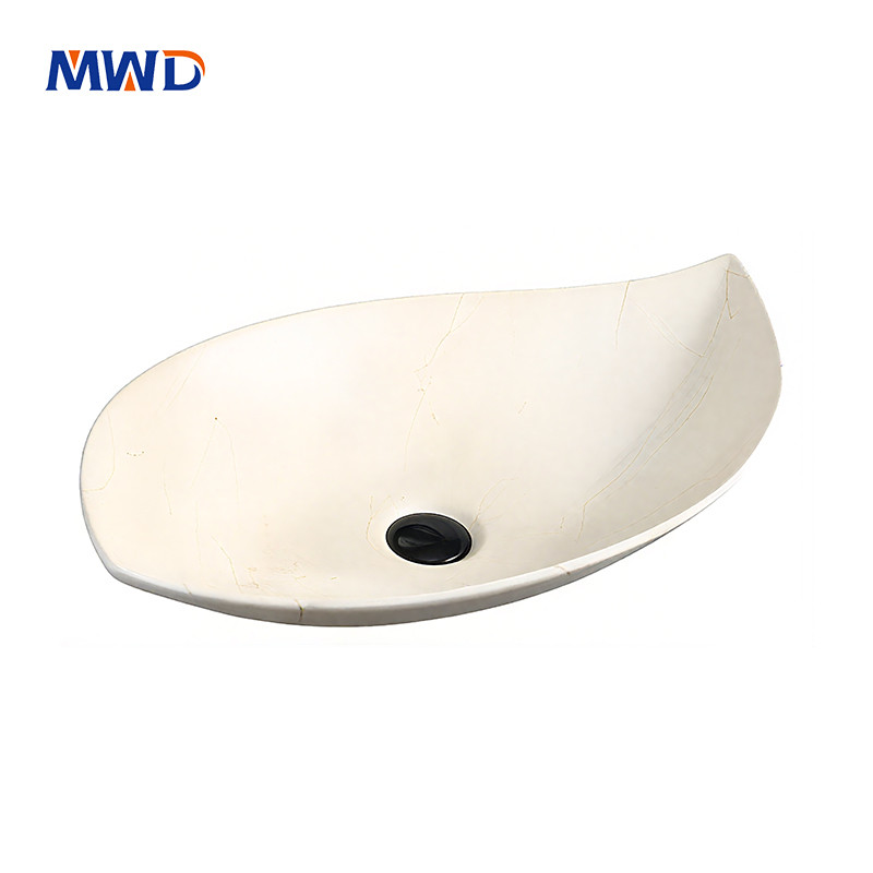 irregular contour bathroom basin