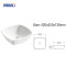 MWD Square Ceramic Countertop Basin - 420mm Modern Bathroom Sink