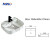 MWD Artisanal Marble-Textured Vessel Sinks | Cracked White & Layered Beige Ceramic Basins for Luxury Bathroom Vanities