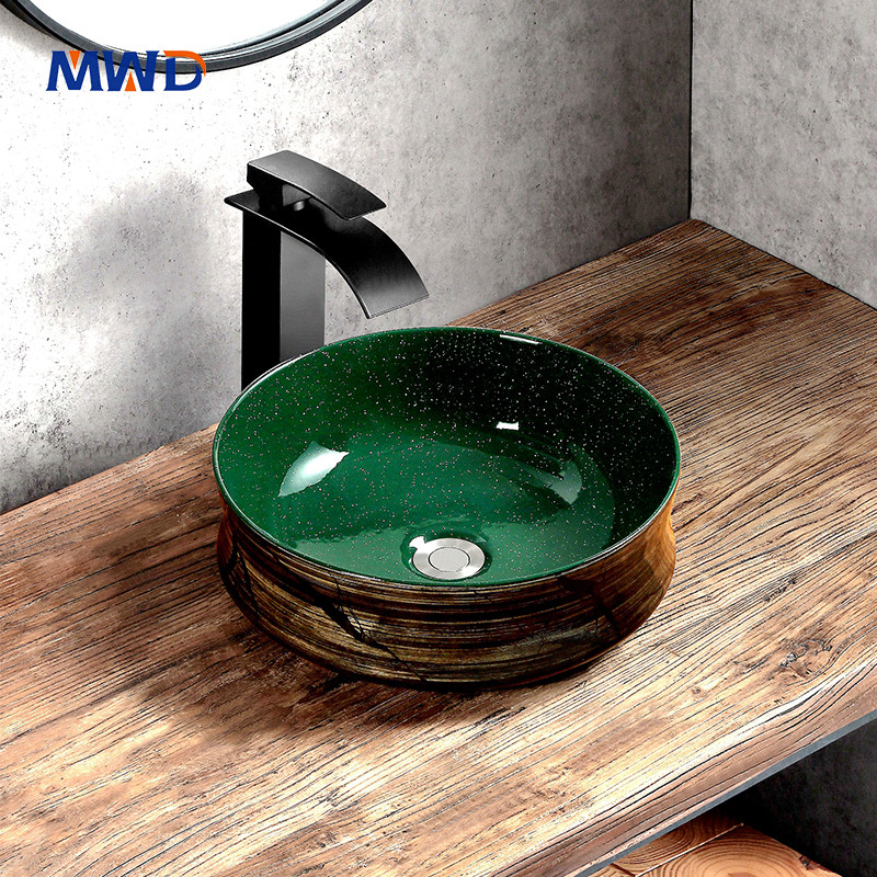 Wood-Grain-Texture-Vessel-Basin-SPA-Bathroom-Commercial
