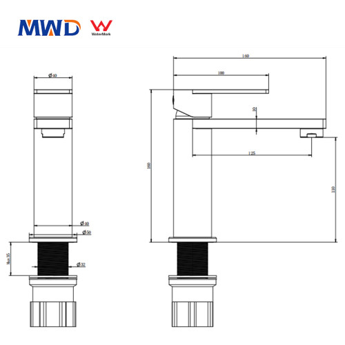 Modern Kitchen Faucet | Watermark Certified Lead-Free 304 Stainless Steel