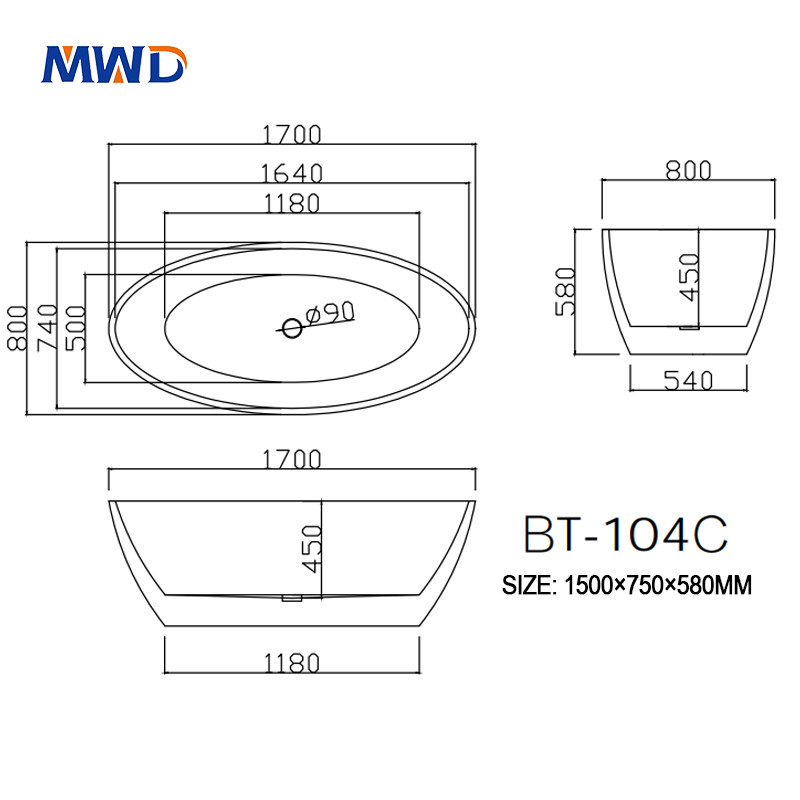 Large bathtub