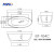 MWD Freestanding Bathtub | Premium Original Acrylic | Matte/Gloss Finish Option | Dual Sizes