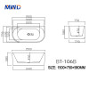 MWD Acrylic Bathtub - Premium Original Material | 3 Sizes Available | Matte/Glossy Finish