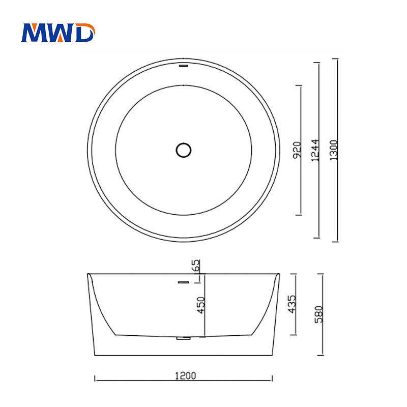  Round Bathtub 1300mm