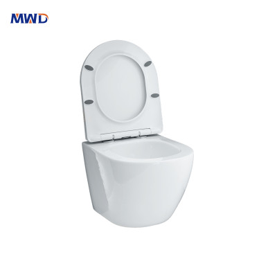 OEM & ODM Rimless One-Piece Wall-Hung Toilet by MWD 2024 - Featuring Efficient Mono Flush Valve | Bulk Supply for Global Brands, Wholesalers, and Importers