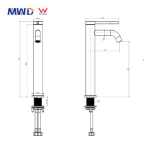 MWD Watermark Certified Lead-Free Kitchen Faucet - 304 Stainless Steel with Ceramic Disc Valve for Durability