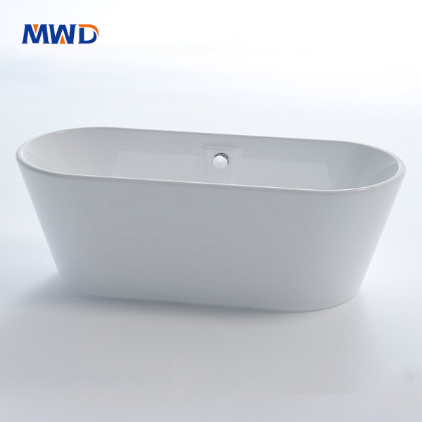 MWD Acrylic Freestanding Bathtub 1300mm to 1700mm Luxury Soaking Tub