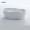 MWD Elliptical Freestanding Acrylic Bathtub - 1500mm to 1800mm Luxury Soaking Tub, Modern Design