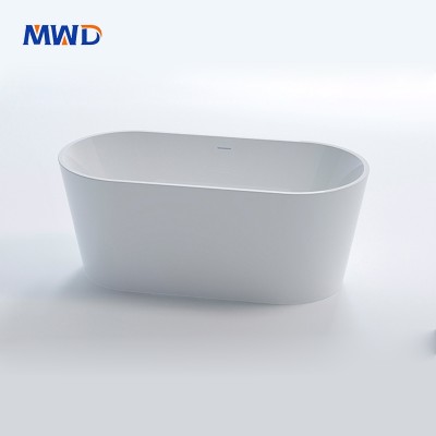 MWD Elliptical Freestanding Acrylic Bathtub - 1500x750mm, 1600x800mm, 1700x800mm, 1770x810mm | Inner Depth 440mm