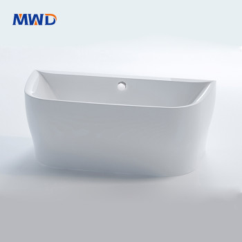 MWD Acrylic Freestanding Bathtub - Elegant 1700mm/1800mm Length, Modern Design with Smooth Curves