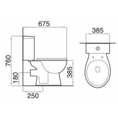 China wholesale sanitary ware two piece toilet p-trap washdown close couple toilet suite
