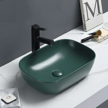 Washbasin Sink Table Top Rectangular Basin Ceramic Umywalka Art Basin Bathroom Sink