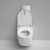 Badezimmer-Bidet-Fußsensor, automatische Spülung, intelligentes Komplettset, wandhängende intelligente Toilette