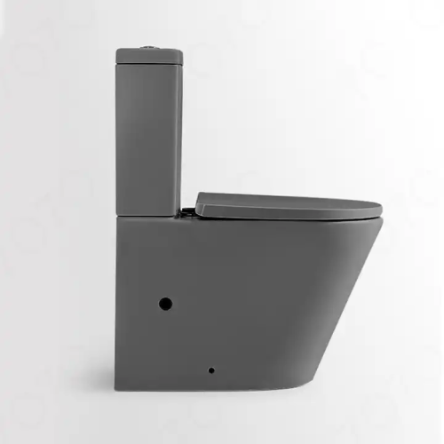 Proveedor de artículos sanitarios Inodoro de dos piezas Inodoro montado en el piso Inodoro gris