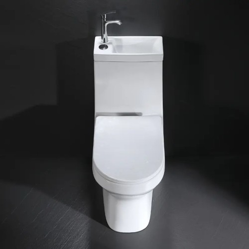 European P-trap 2 in 1 toilet with sink which is water closet two in one commode toilet