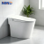 Modern Floor Mounted Ceramic Toilet with Siphon Flushing & Heated Seat – Advanced Features for Hotels & Contemporary Bathrooms