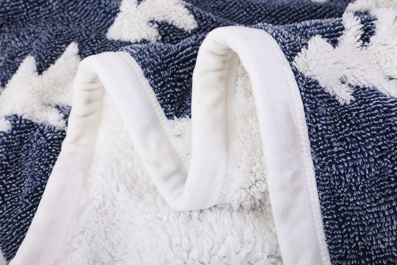 Chunky Knit Throw Blanket Wholesale Sherpa Fleece knitted throw blanket From Chinese Factory