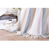 OEM оптовое текстурированное вязаное одеяло с кисточками от китайского поставщика