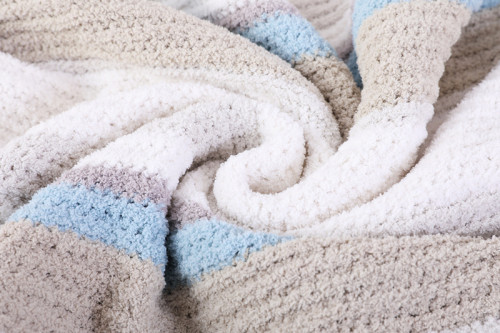 OEM Wholesale Textured Knitted Blanket With Tassels soft knitted blanket throw From Chinese Supplier