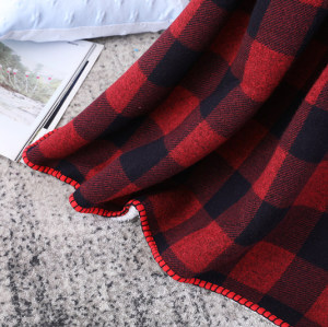 Großhandel ganzjährig Soft Chunky Knit Blanket Quilt Throw mit Sherpa-Futter