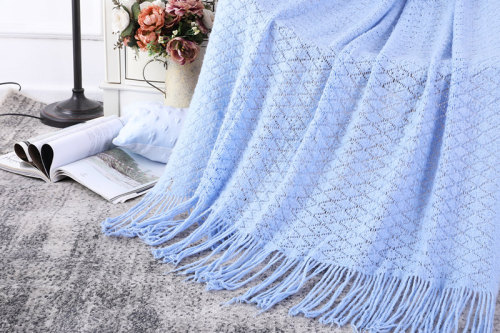 Одеяло ODM с кисточками, оптовая продажа, мягкий чехол для дивана, украшение, вязаное одеяло