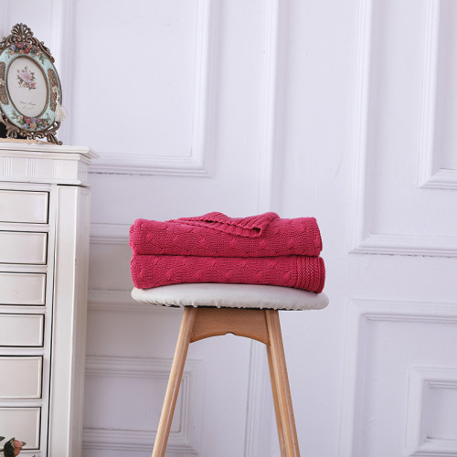 OEM Knit Throw Blanket Wholesale Lightweight Cable Knit Sweater Style blankets from Chinese Factory