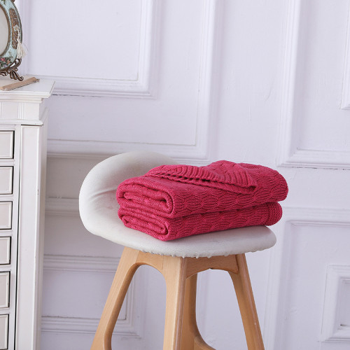 OEM Knit Throw Blanket Wholesale Lightweight Cable Knit Sweater Style blankets from Chinese Factory