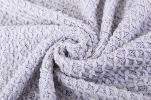 Пушистое вязаное одеяло с кисточками оптом Мягкое уютное легкое - все сезоны