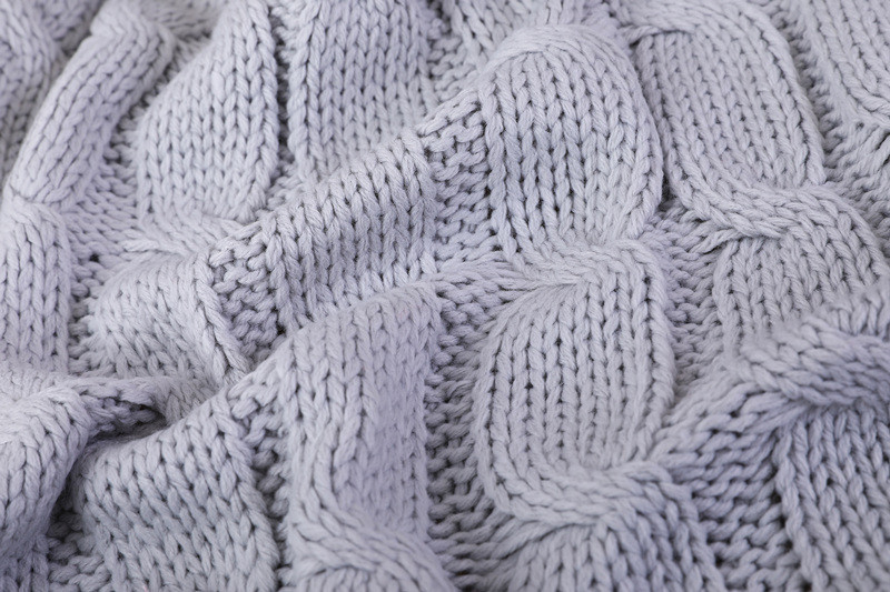 cable knit throw blanket Wholesale
