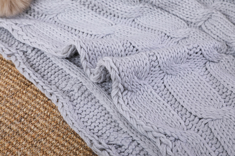 cable knit throw blanket Wholesale