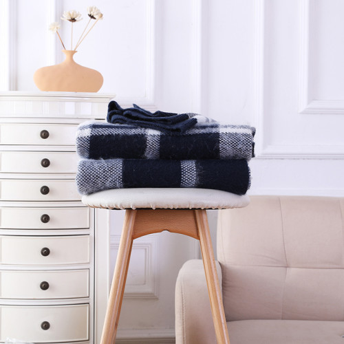 Wholesale Cashmere Reversible Knit Throw Blanket From Chinese Factory