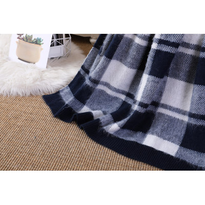 Wholesale Cashmere Reversible Knit Throw Blanket From Chinese Factory