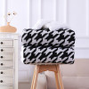 ODM Chunky Knit Throw Blanket Großhandel Gemütlich Warm Soft Black And White