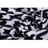 ODM Chunky Knit Throw Blanket Wholesale Cozy Warm Soft noir et blanc