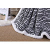 Großhandel Premium Zebrastreifen Sherpa Fleece Chunky Knit Blanket